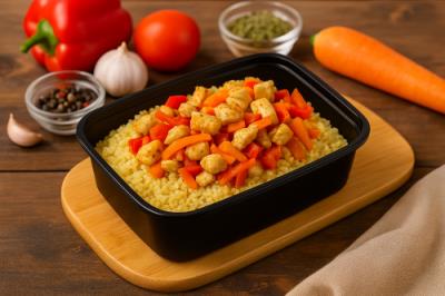 Кускус с курицей и овощами