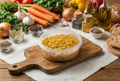 Чечевица с овощами