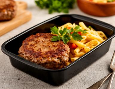 Комбо с котлетой из свинины запеченной с сыром