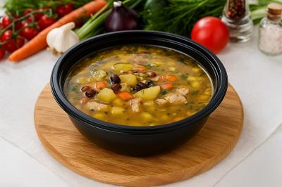 Суп фасолевый с курицей