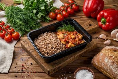 Паприкаш из курицы+гречка