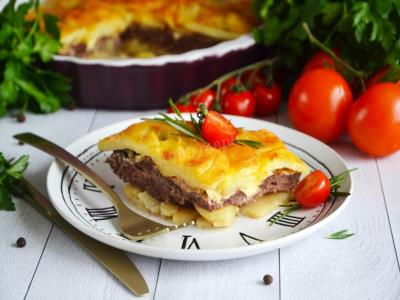 Запеканка по-французски с говядиной