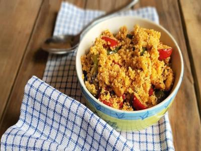Кускус с курицей и овощами