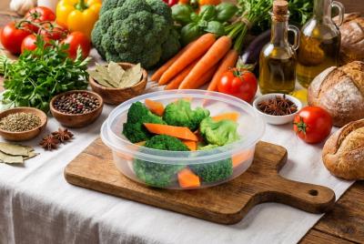 Брокколи с морковью на пару